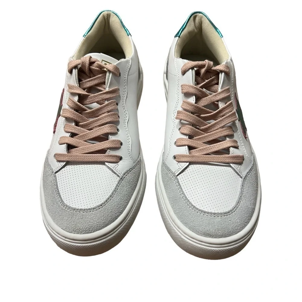 MARK JENKINS Leather Glow Sneakers Size 7